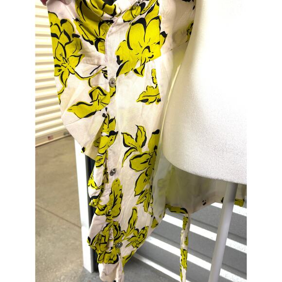 NWOT Le Superbe Palm Beach Wrap Dress, Anthropologie, Ruffle, Women's Size 4 - Picture 8 of 9